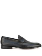 Magnanni Painted Penny Loafers - Blue