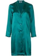H Beauty & Youth Satin Mid-length Top - Green