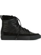 Damir Doma Falco Hi-top Sneakers, Men's, Size: 41, Black, Leather/rubber