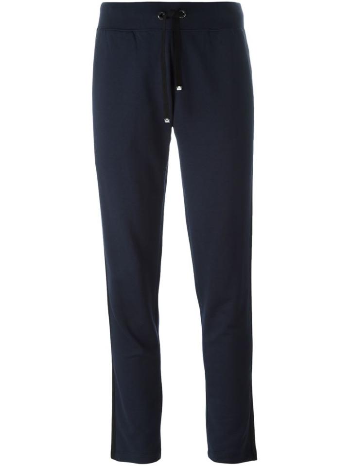Moncler Classic Track Pants, Women's, Size: Large, Blue, Cotton