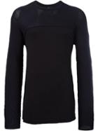 Damir Doma Textured Contrast Shoulder Sweatshirts