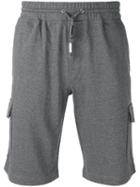 Eleventy Cargo Pocket Track Shorts, Men's, Size: Xl, Grey, Cotton