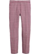 Burberry Straight-fit Check Cotton Tailored Trousers