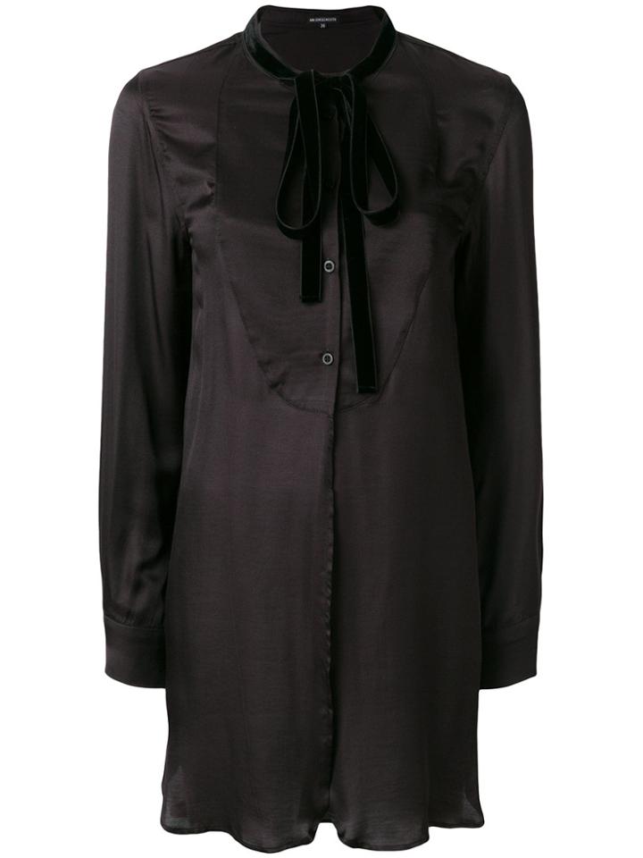 Jil Sander Drawstring Waist Blouse - Pink & Purple