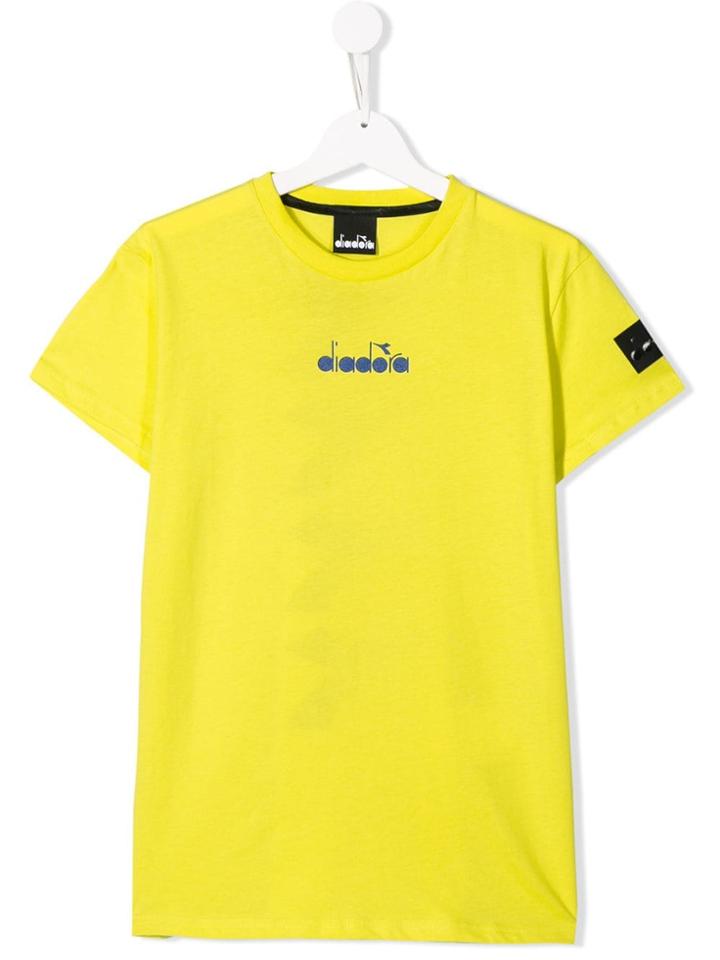 Diadora Junior Logo T-shirt - Yellow