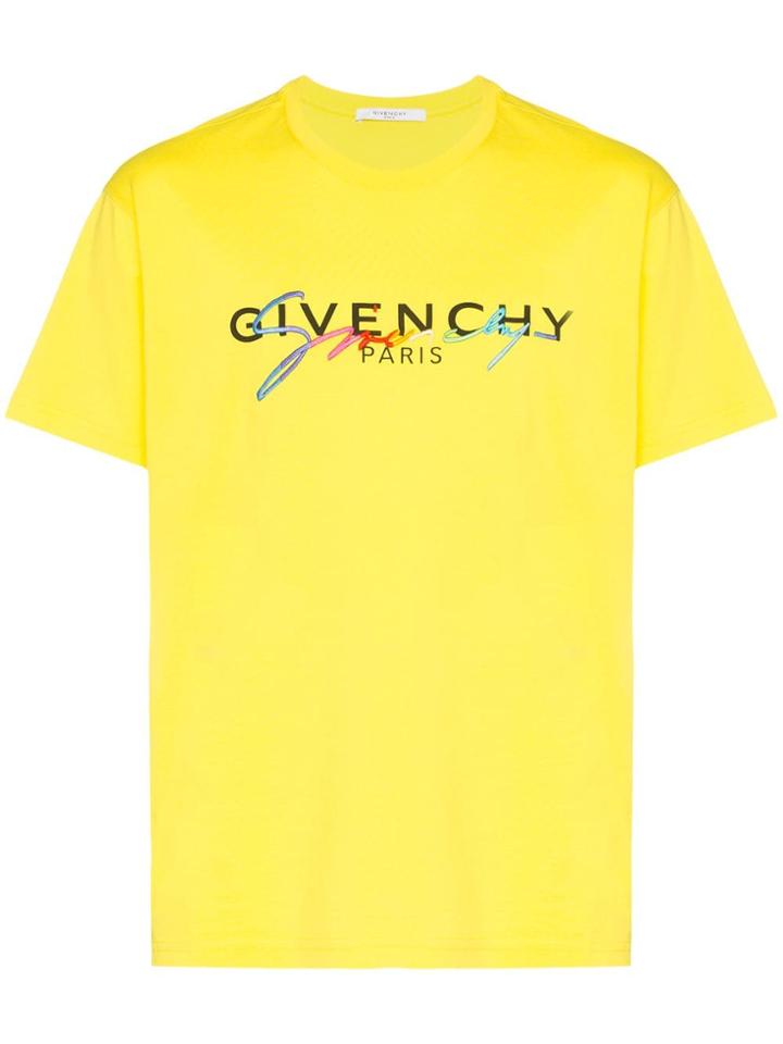 Givenchy Double Logo T-shirt - Yellow