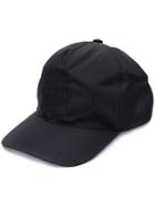 Prada Nylon Logo Embroidered Cap - Black