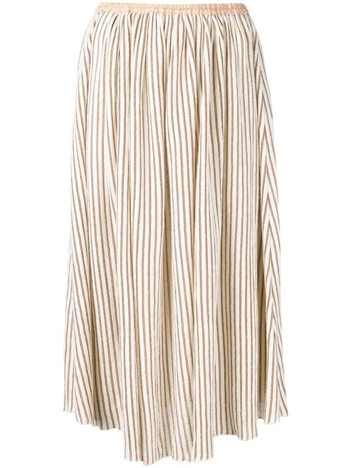 Forte Forte Striped Skirt - Neutrals