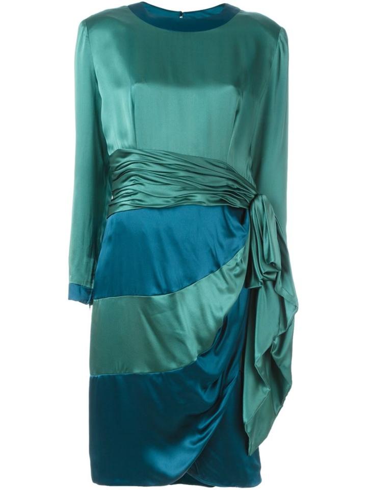 Jean Louis Scherrer Vintage Draped Panel Dress