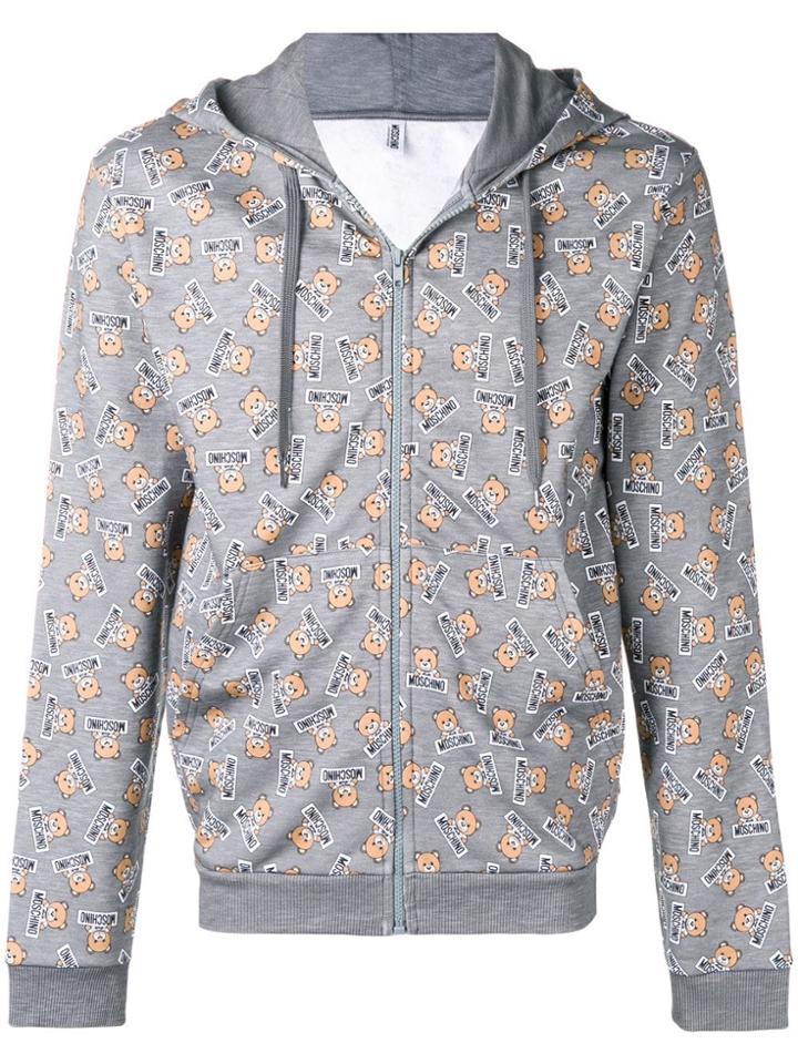 Moschino Zipped Toy Bear Jacket - Grey