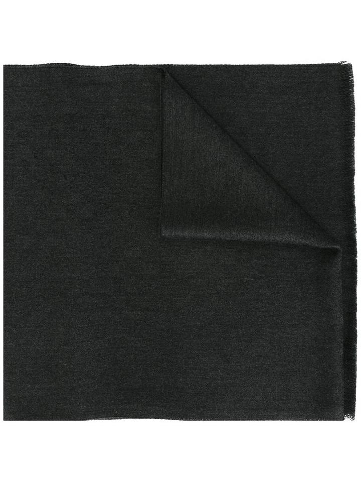 Gucci Classic Knit Scarf, Grey, Cashmere