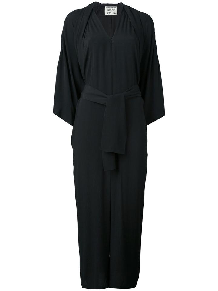 Lemon Jumpsuit - Women - Rayon/viscose - Xs, Black, Rayon/viscose, Henrik Vibskov