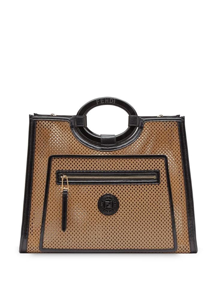 Fendi Runaway Medium Tote - Brown