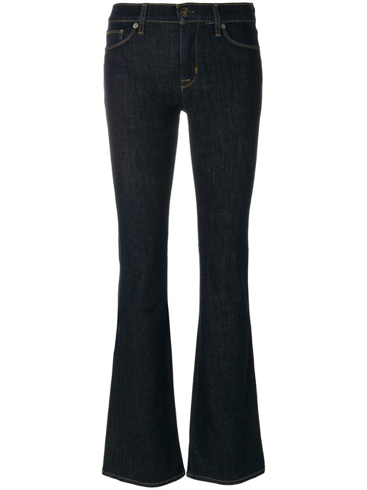 Hudson Contrast Stitch Bootcut Jeans - Blue