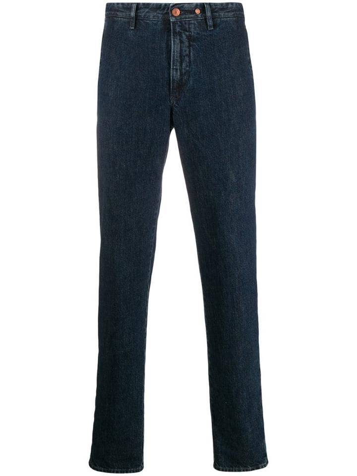 Incotex Relaxed-fit Straight-leg Jeans - Blue