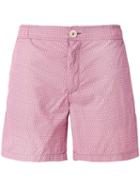 Fashion Clinic Timeless - Micro Print Swim Shorts - Men - Nylon/spandex/elastane - Xxl, Pink, Nylon/spandex/elastane
