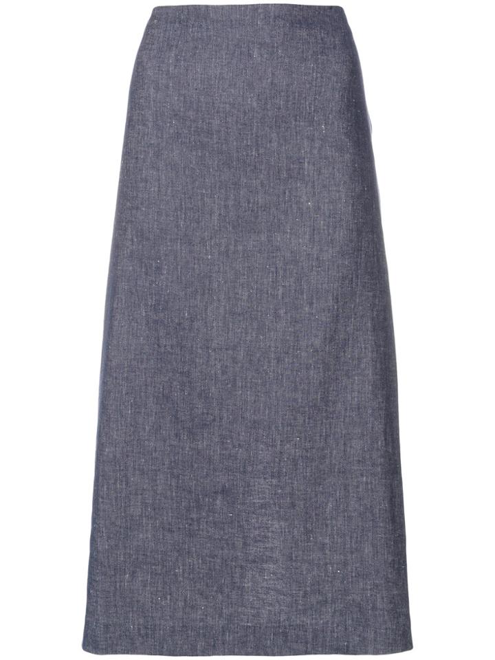 's Max Mara A-line Denim Skirt - Blue