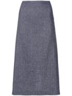 's Max Mara A-line Denim Skirt - Blue