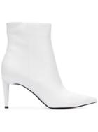 Kendall+kylie Pointed Toe Ankle Boots - White