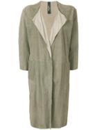 Giorgio Brato Long Open-front Coat - Grey