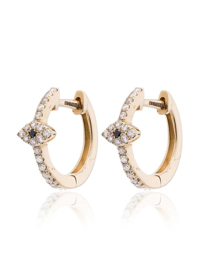 Jacquie Aiche Mini Eye Hoop 14k Gold Earring