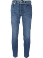 Alexander Mcqueen 'slash' Jeans, Women's, Size: 42, Blue, Cotton/polyester/spandex/elastane