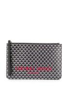 Emporio Armani Graphic Print Clutch - Neutrals