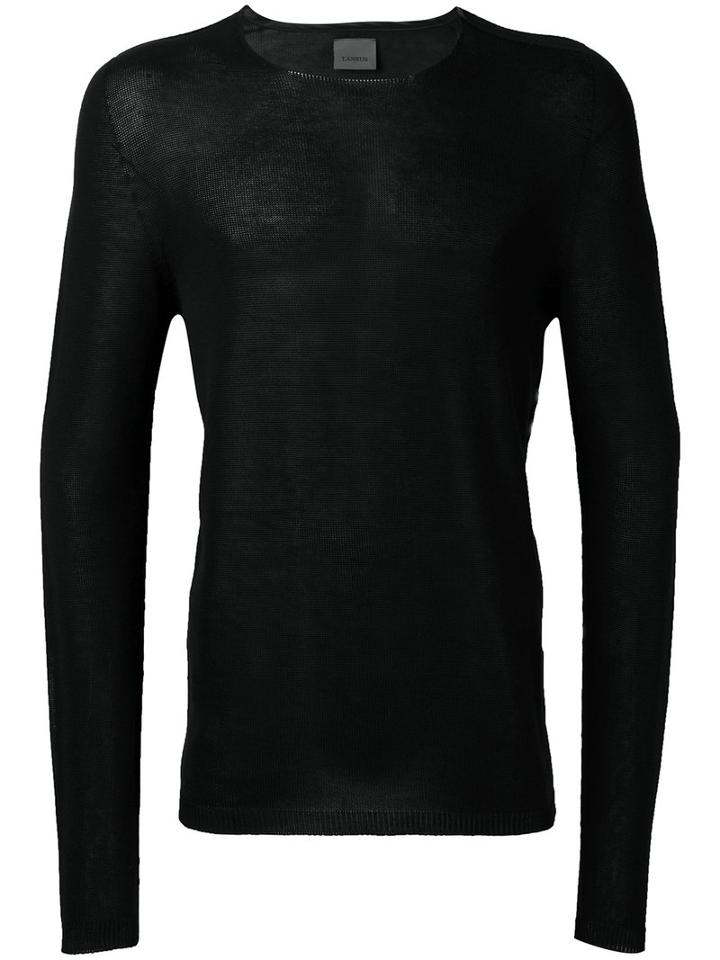 Laneus - Knitted Sweater - Men - Cotton - 46, Black, Cotton