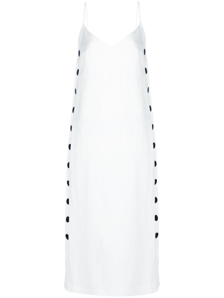 Mara Hoffman Side Button Midi Dress - White