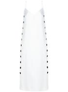 Mara Hoffman Side Button Midi Dress - White