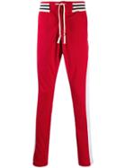 Greg Lauren Panelled Sweatpants - Red