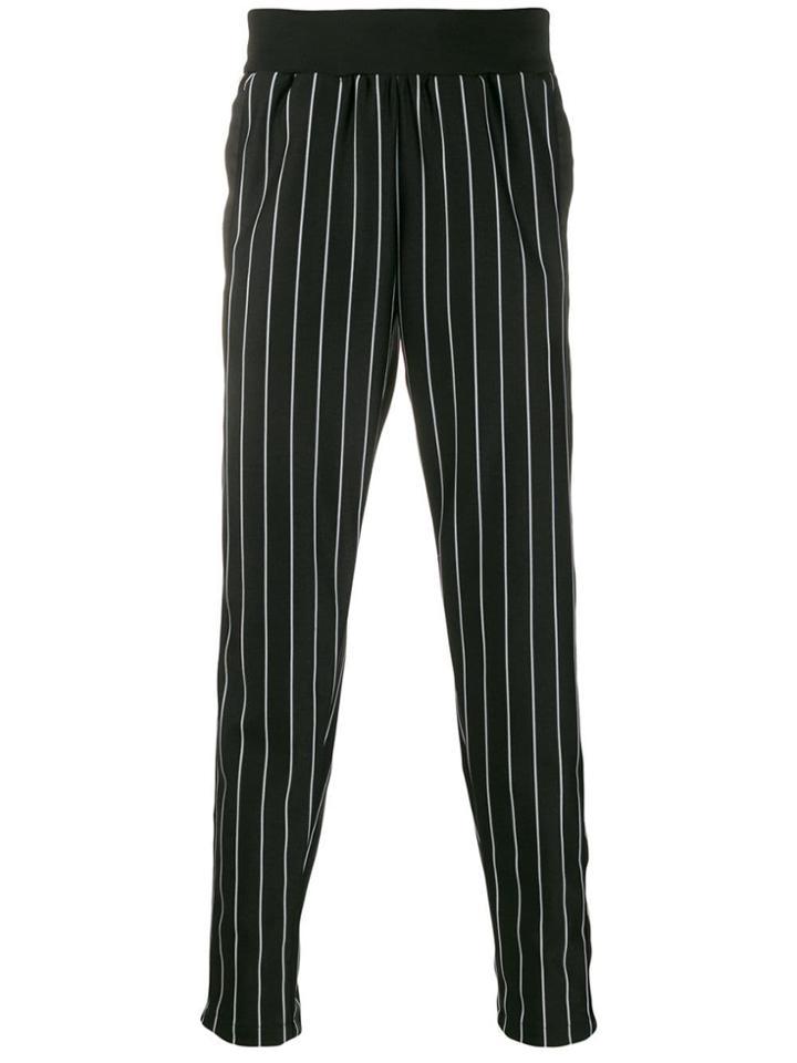 Daniel Patrick Striped Trousers - Black