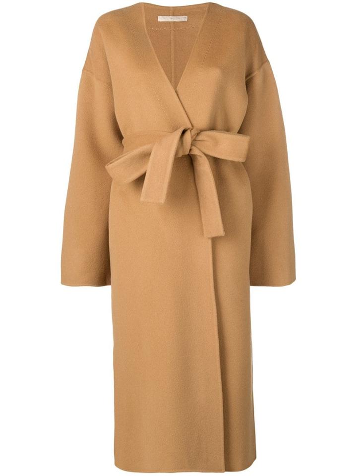 Acne Studios Oversized Poncho Double Coat - Brown