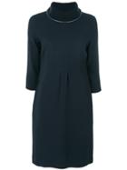 Fabiana Filippi Roll Neck Dress - Blue