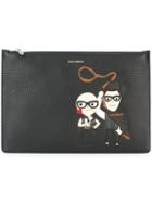 Dolce & Gabbana Western Designers Patch Zipped Clutch