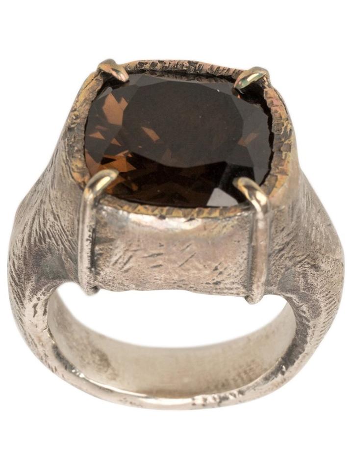Tobias Wistisen Encrusted Ring, Adult Unisex, Size: 52, Metallic