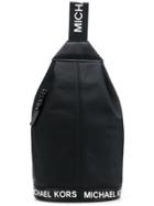 Michael Michael Kors Logo Printed Backpack - Black