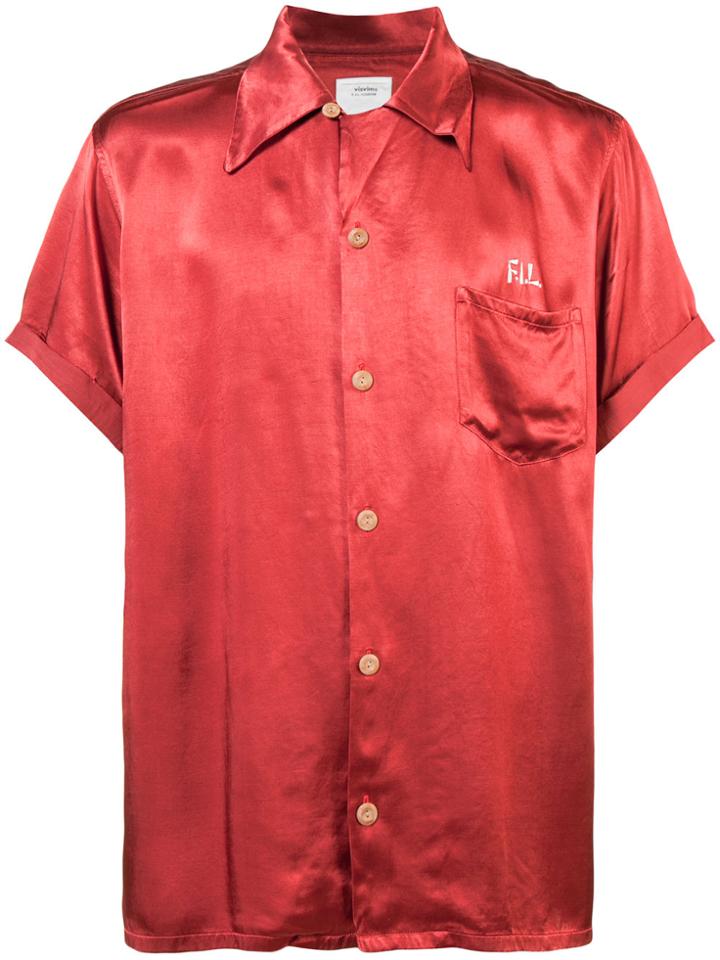 Visvim V-neck Shirt - Red