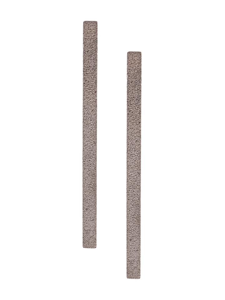 Brunello Cucinelli Long Bar Earrings - Silver