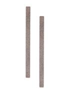 Brunello Cucinelli Long Bar Earrings - Silver