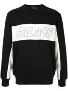 Palace Logo Panel Sweatshirt - Black