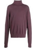 Nanushka Roll Neck Knitted Jumper - Purple