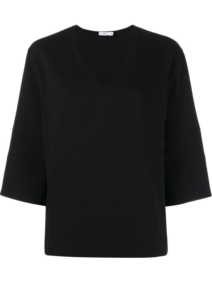 Vince Vince Top 3/4 Length Crepe