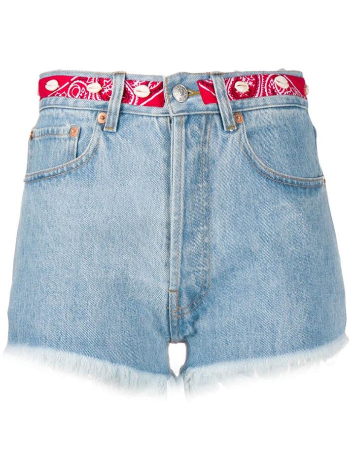 Forte Dei Marmi Couture Denim Cut Offs - Blue