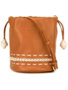 Tod's Bucket Shoulder Bag, Women's, Brown, Calf Leather