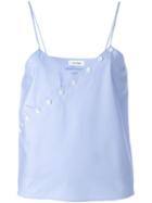 Courrèges 't07' Vest Top, Women's, Size: 38, Blue, Cotton