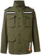 Ports 1961 Military Jacket, Men's, Size: 46, Green, Cotton/polyamide/cupro
