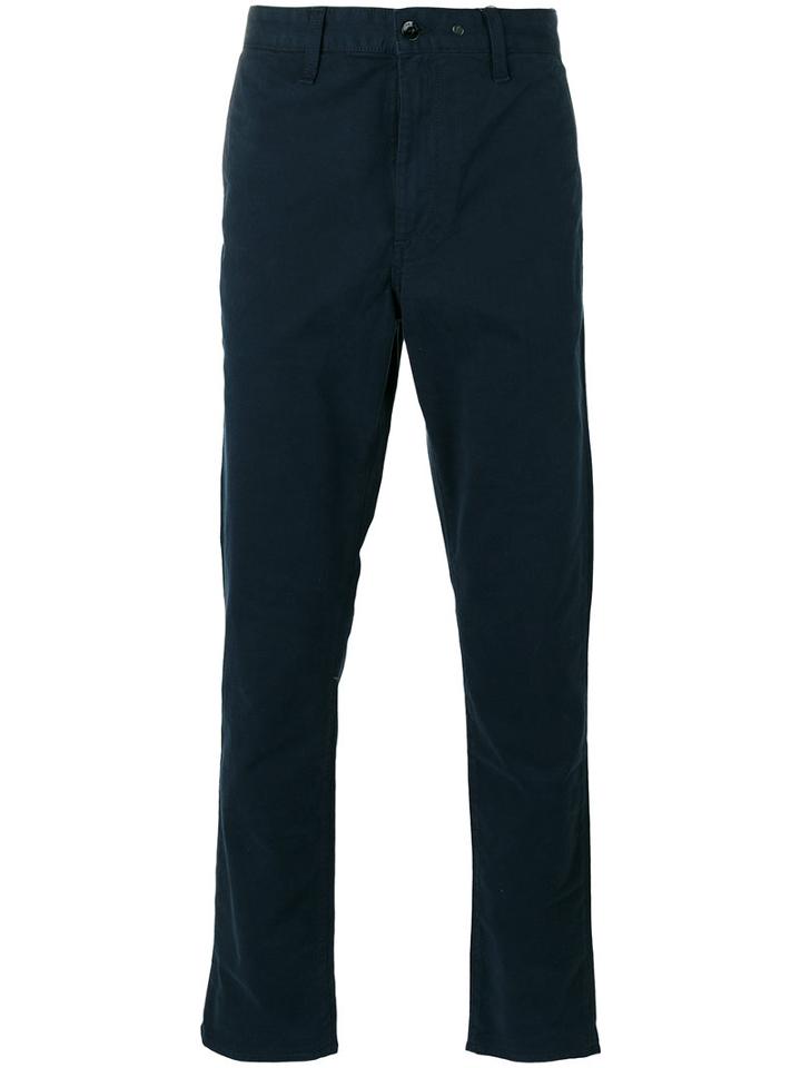 Rag & Bone Straight Trousers, Men's, Size: 34, Blue, Cotton/polyurethane