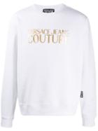 Versace Jeans Couture Metallic Logo Jumper - White