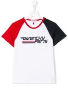 Givenchy Kids Contrast Sleeve T-shirt - White